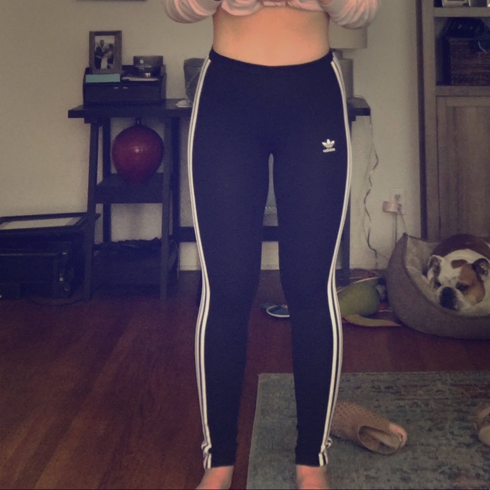 Classic Adidas Striped Leggings